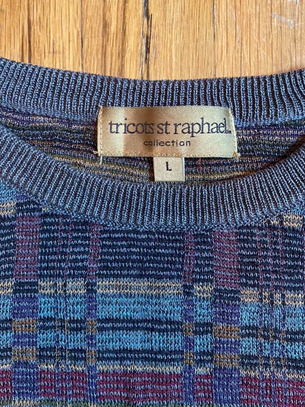 Tricots St Raphael Multi-color Patterned Sweater - Picture 3 of 4